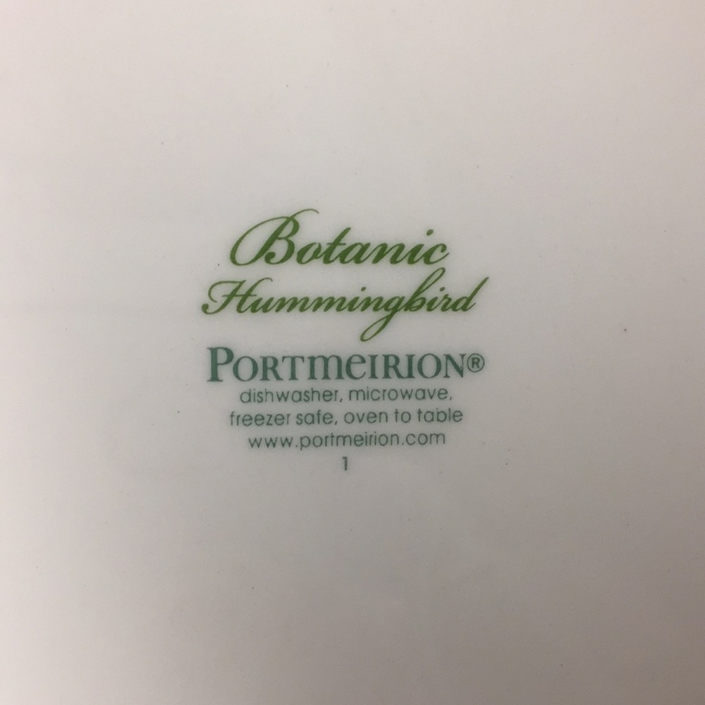 SOLD Botanic Hummingbird by Portmeirion Place - Picture 11 of 12